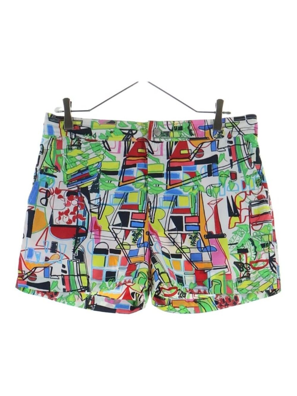 Hermes Nylon Shorts Series Button Multi
